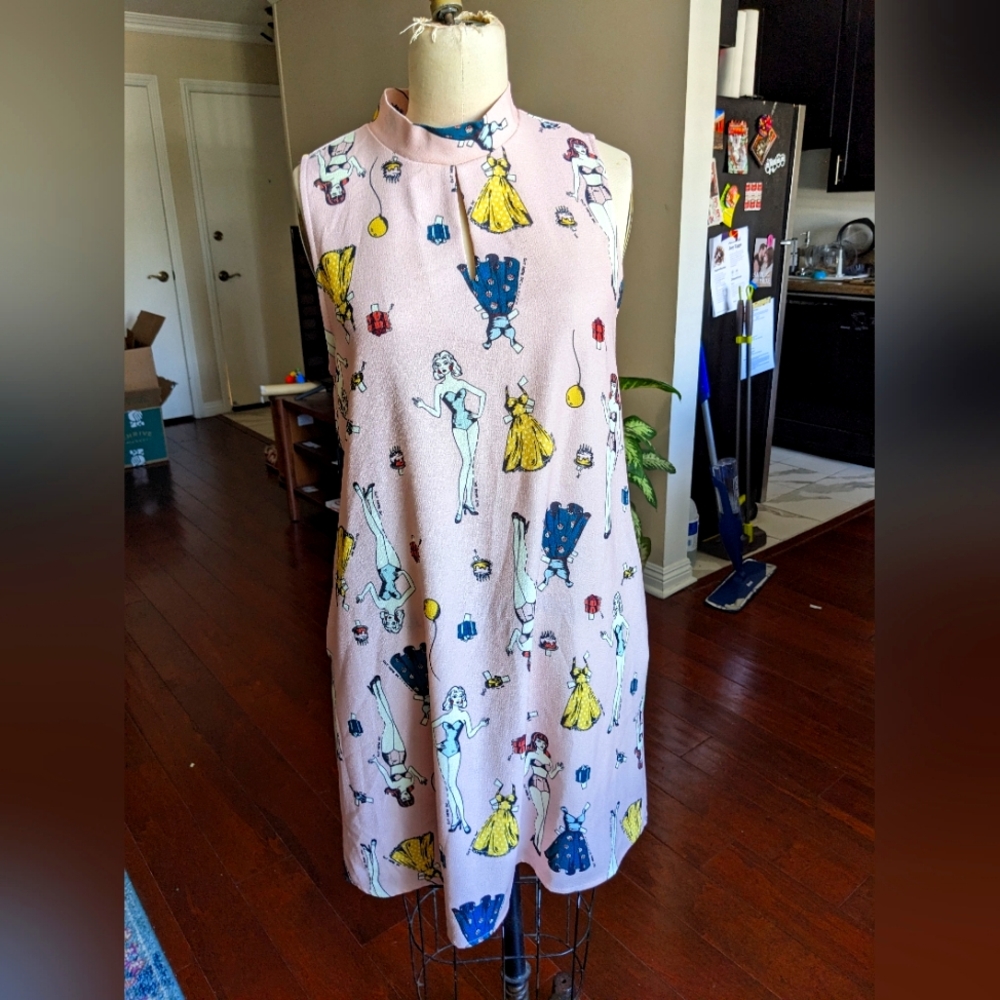 Mod Cloth Paperdoll Shift Dress
